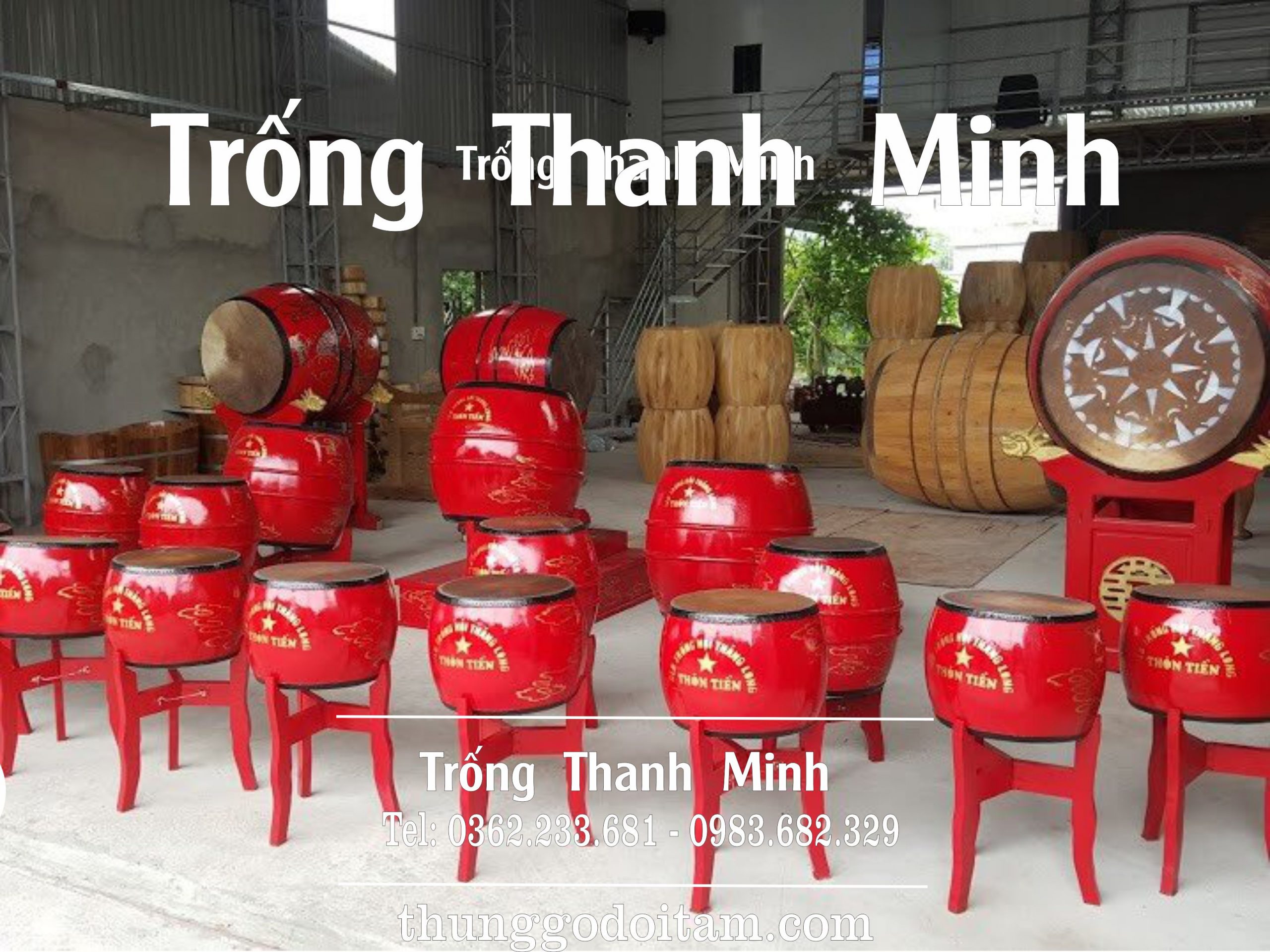 Xưởng sản xuất trống trường học Thanh Minh uy tín chất lượng tốt.