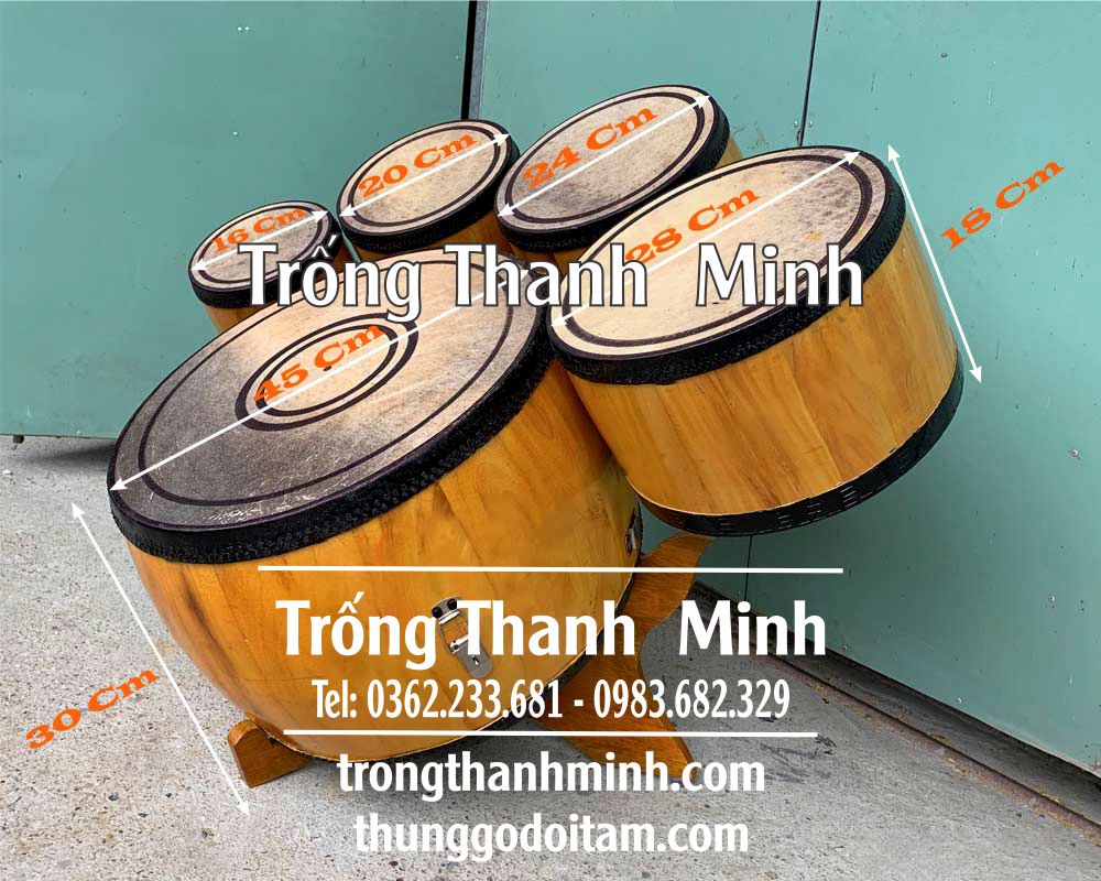 Bộ trống dàn hát văn tang lõi mít giá rẻ tại xưởng Trống Thanh Minh - số 1 về chất lượng.